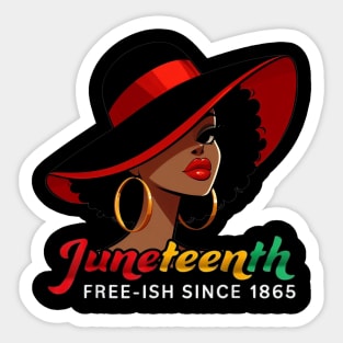 Juneteenth - FREE-ISH SINCE 1865-Celebrating  Freedom Day 1865 Sticker